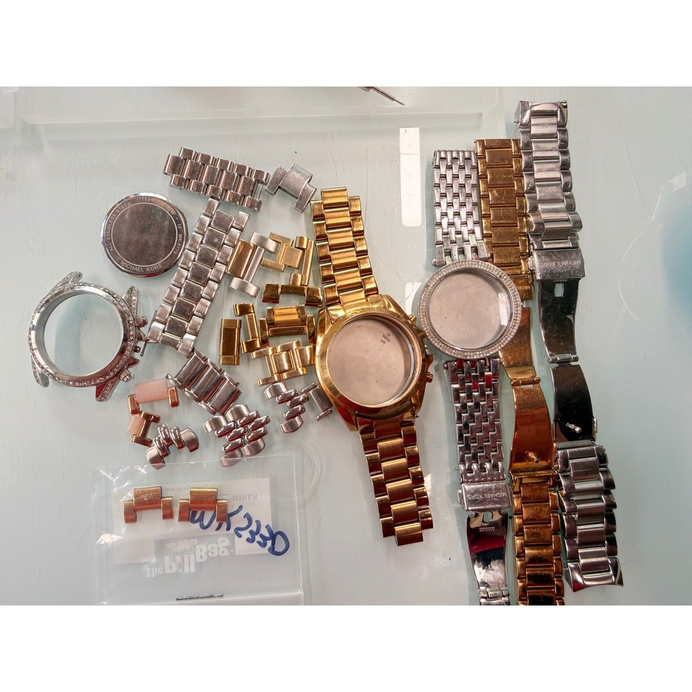 Michael Kors Watch Parts Lot MK5605 MK5779 Cases Bracelets Links Repair